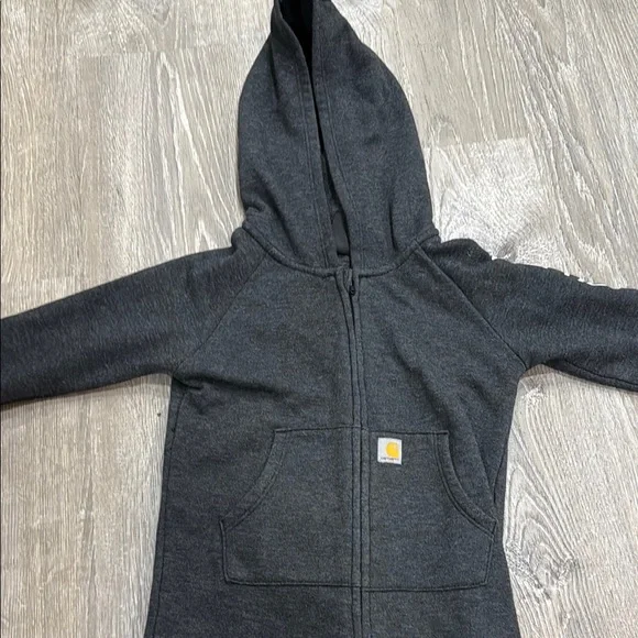 Carhartt dark heather gray Footless One Piece with Hood - Picture 2 of 4